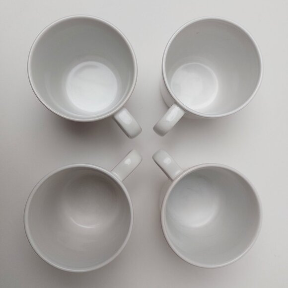 2x IKEA UNGDOM Stackable Coffee Tea Cups Mugs Yellow Polka Dot 15199 - Picture 5 of 5